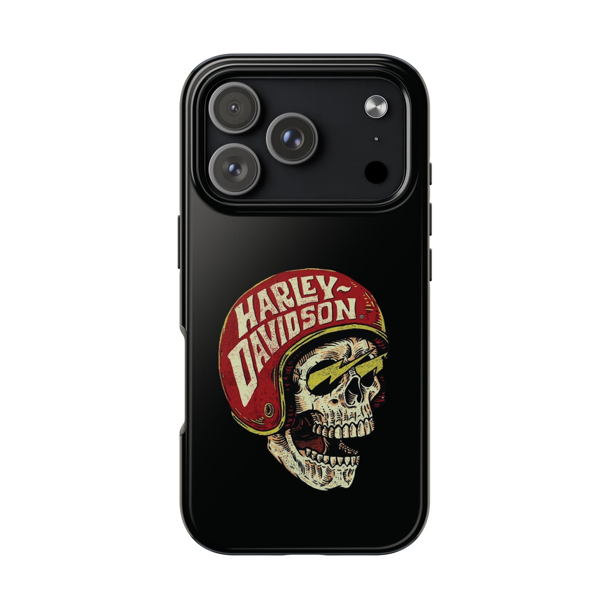 Skull Helmet Tough Phone Case | Vintage Motorcycle Biker Phone Case