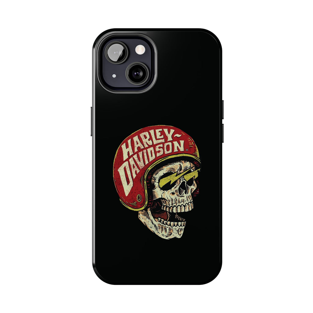 Skull Helmet Tough Phone Case | Vintage Motorcycle Biker Phone Case