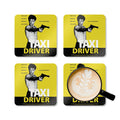 Taxi Driver Classic Movie Corkback Coaster Set | Martin Scorsese Film Tribute (4 Pieces)