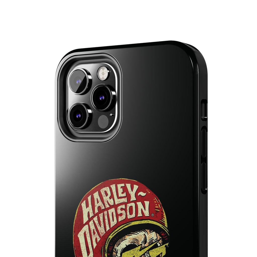Skull Helmet Tough Phone Case | Vintage Motorcycle Biker Phone Case
