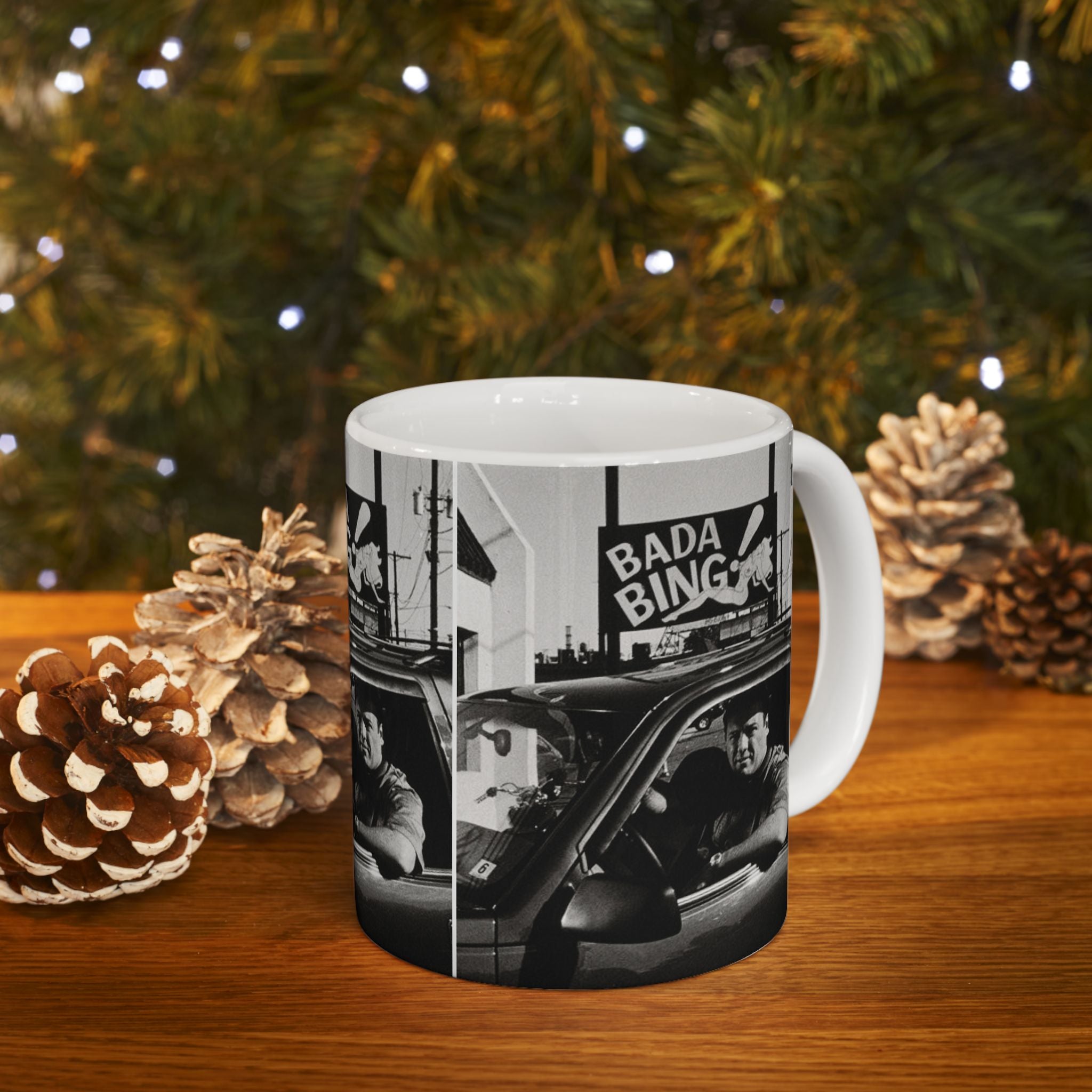 Tony Soprano Bada Bing Mug 11oz Ceramic Coffee Mug | The Sopranos Inspired Coffee Cup Gift for Crime Drama Fans