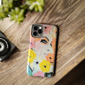 Vogue Inspired Floral Portrait Tough Phone Case | Feminine Fashion Art Phone Case