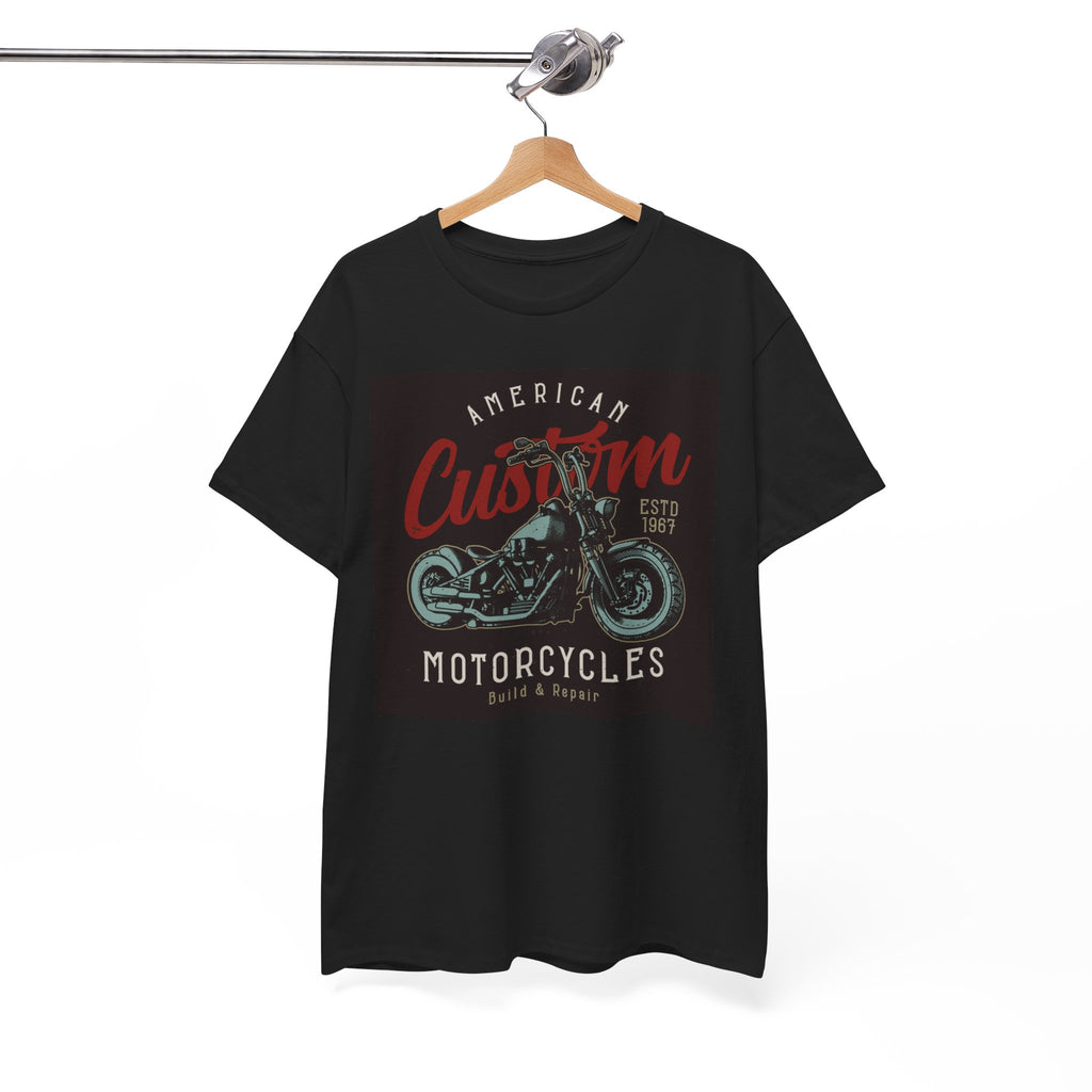 Unisex American Custom Motorcycle Graphic T-Shirt