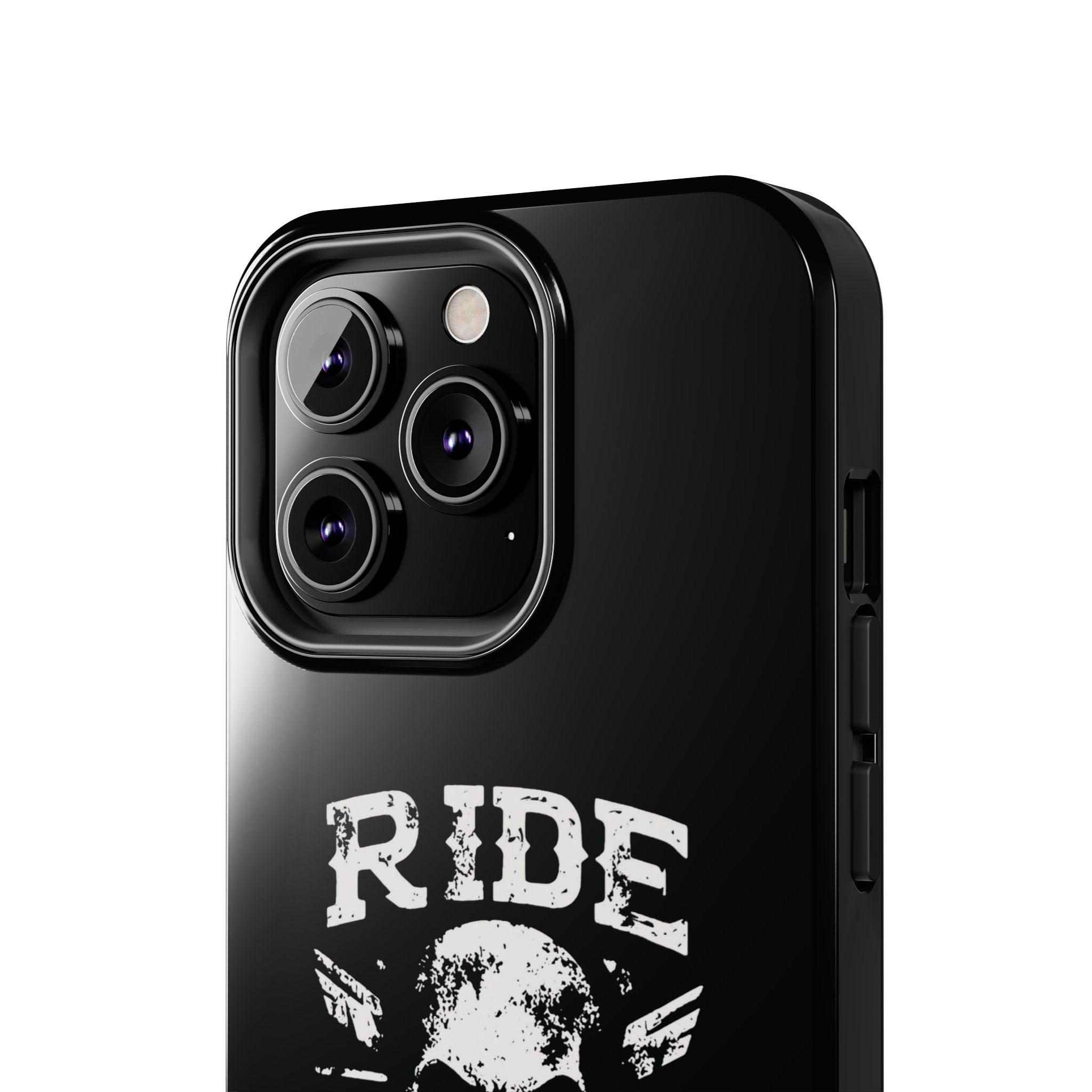 Ride or Die Skull Tough Phone Case | Biker Skull Graphic Phone Case