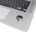 Punisher Skull Comic Style Stickers in Black and White (4 Sizes)