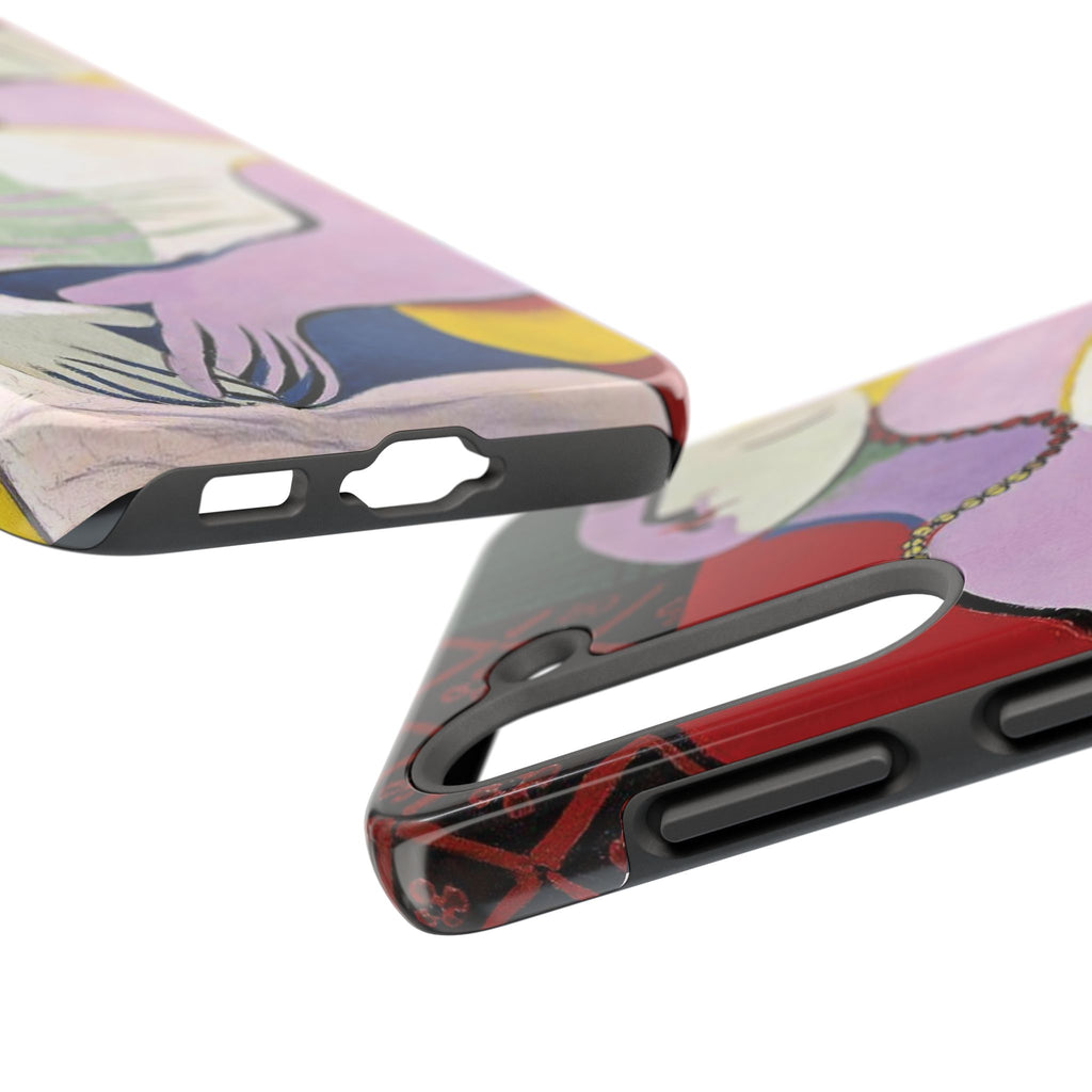 Picasso-Inspired Abstract Woman Tough Phone Case | Cubist Sleeping Woman Art Phone Case