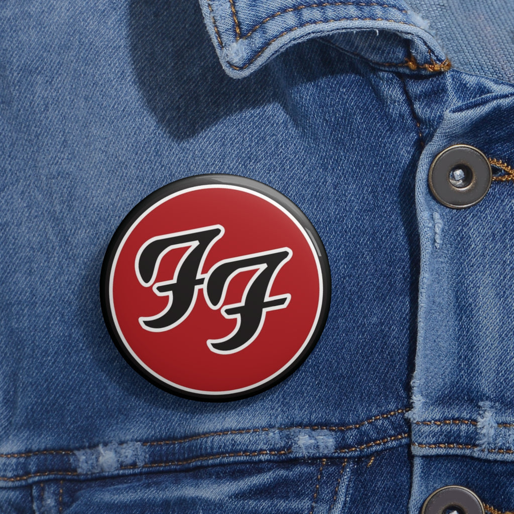 Foo Fighters American Rock Band Custom Pin Back Button (3 Sizes)