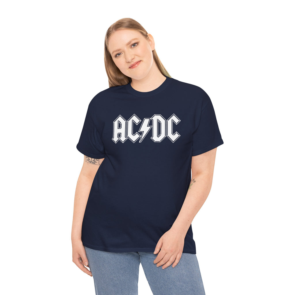 Unisex AC/DC Hard Rock band inspired with a custom batch T-Shirt (4 Colors)