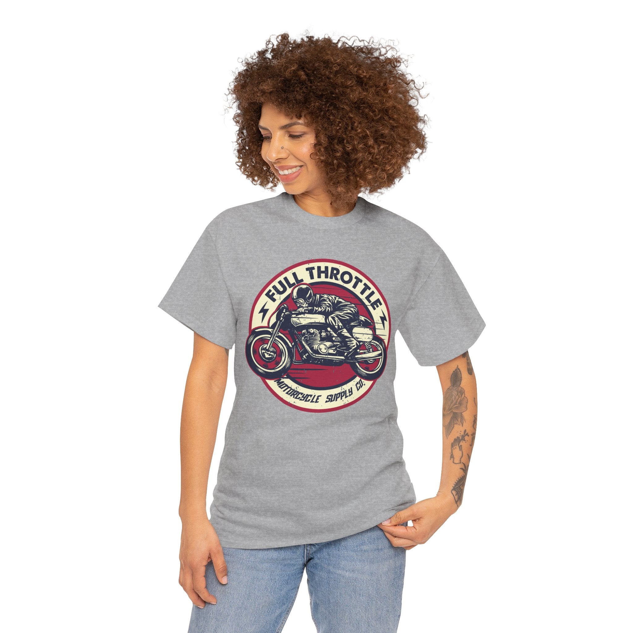 Unisex Full Thorotle Custom Graphic Motorcycle T-Shirt (5 Colors)