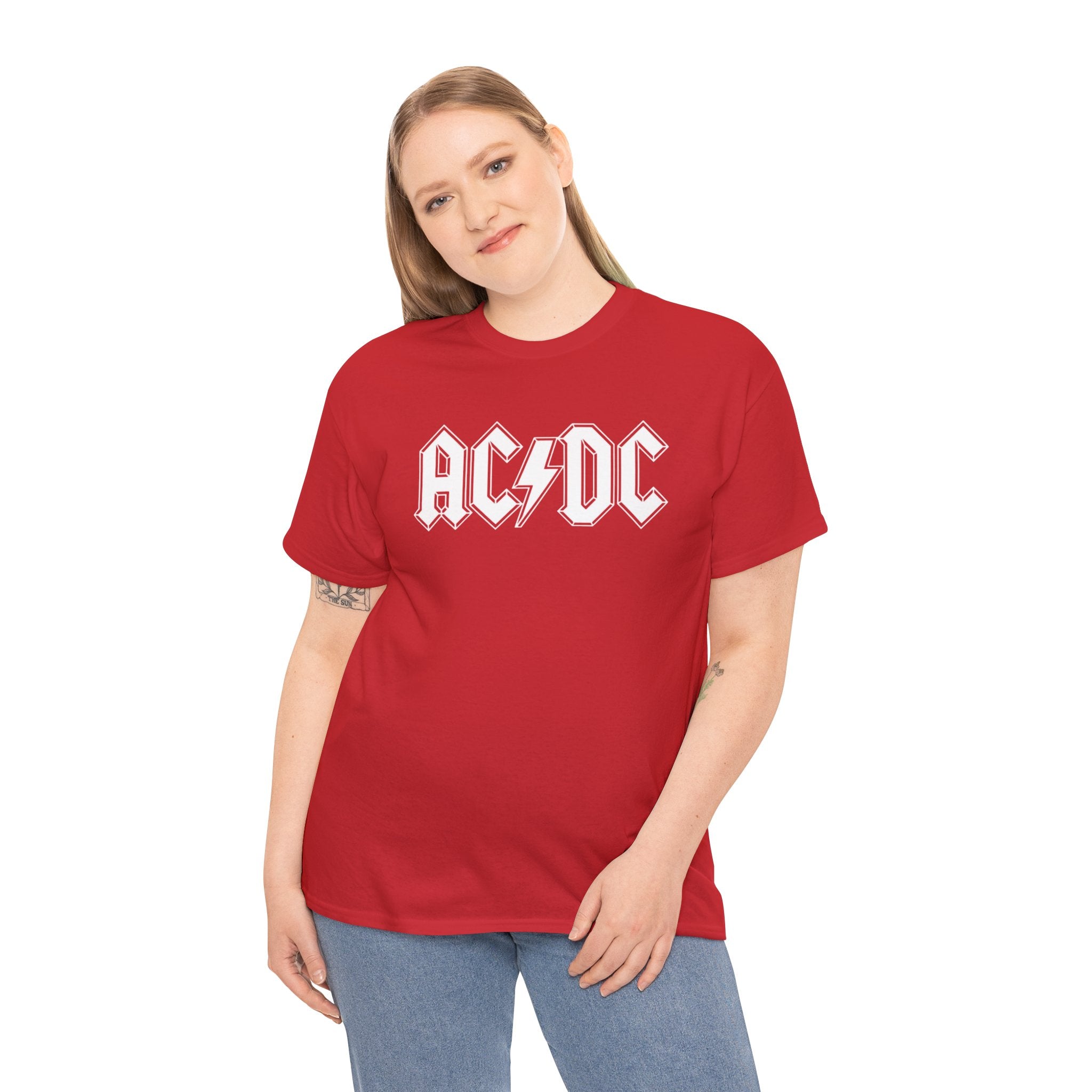 Unisex AC/DC Hard Rock band inspired with a custom batch T-Shirt (4 Colors)