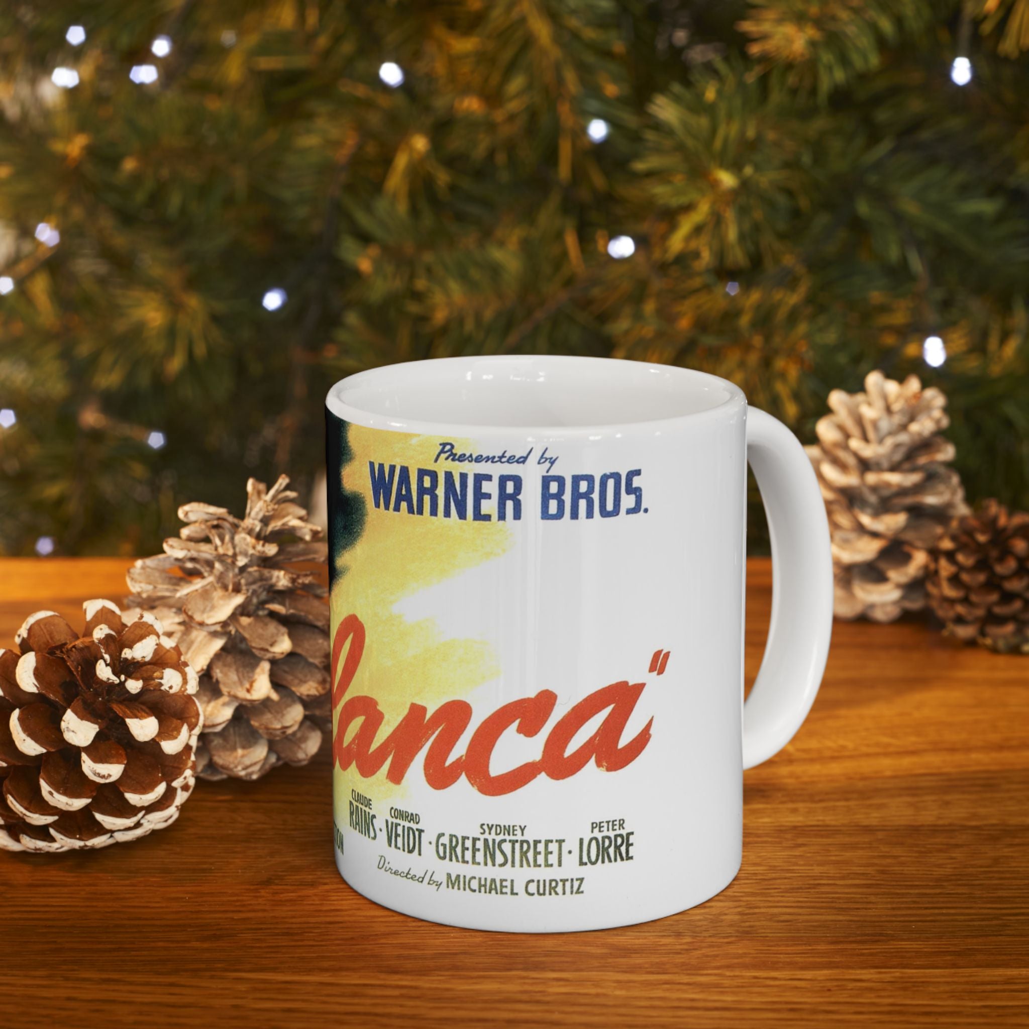 Casablanca Movie 11 oz Coffee Mug | Humphrey Bogart Ingrid Bergman Inspired Retro Hollywood