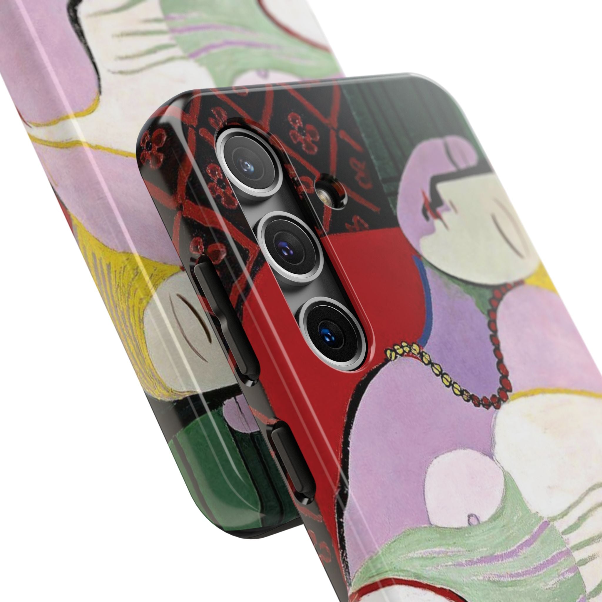 Picasso-Inspired Abstract Woman Tough Phone Case | Cubist Sleeping Woman Art Phone Case
