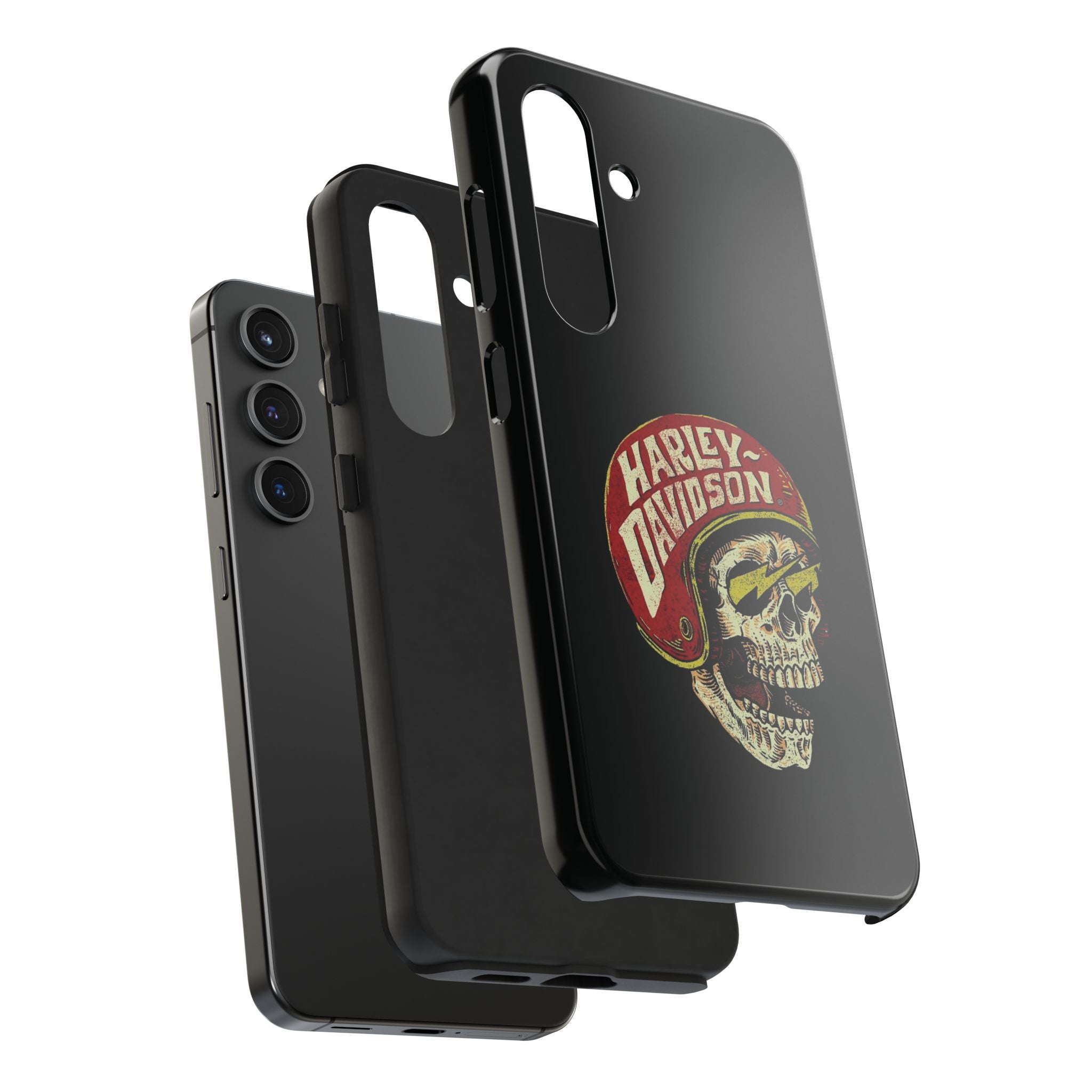 Skull Helmet Tough Phone Case | Vintage Motorcycle Biker Phone Case