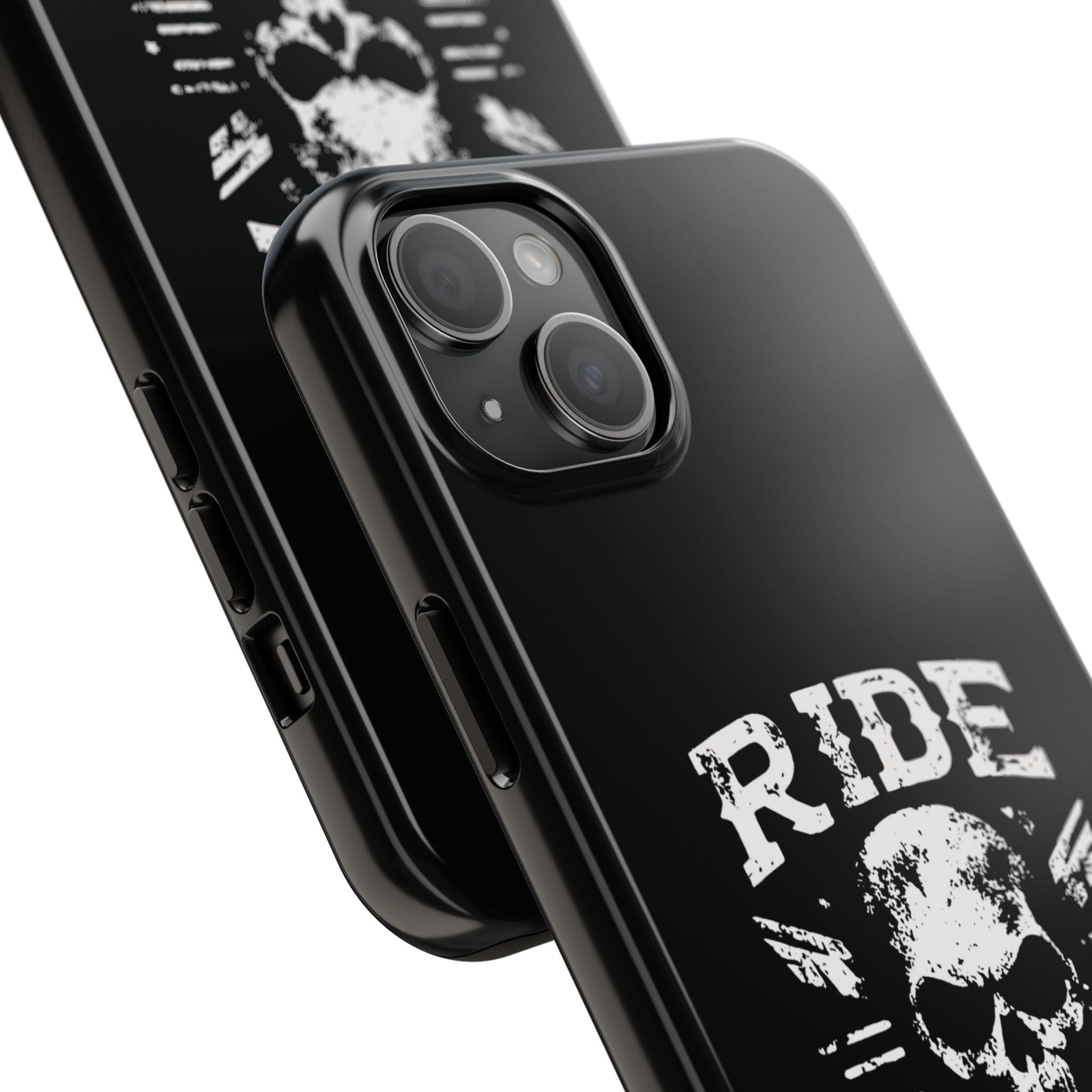 Ride or Die Skull Tough Phone Case | Biker Skull Graphic Phone Case