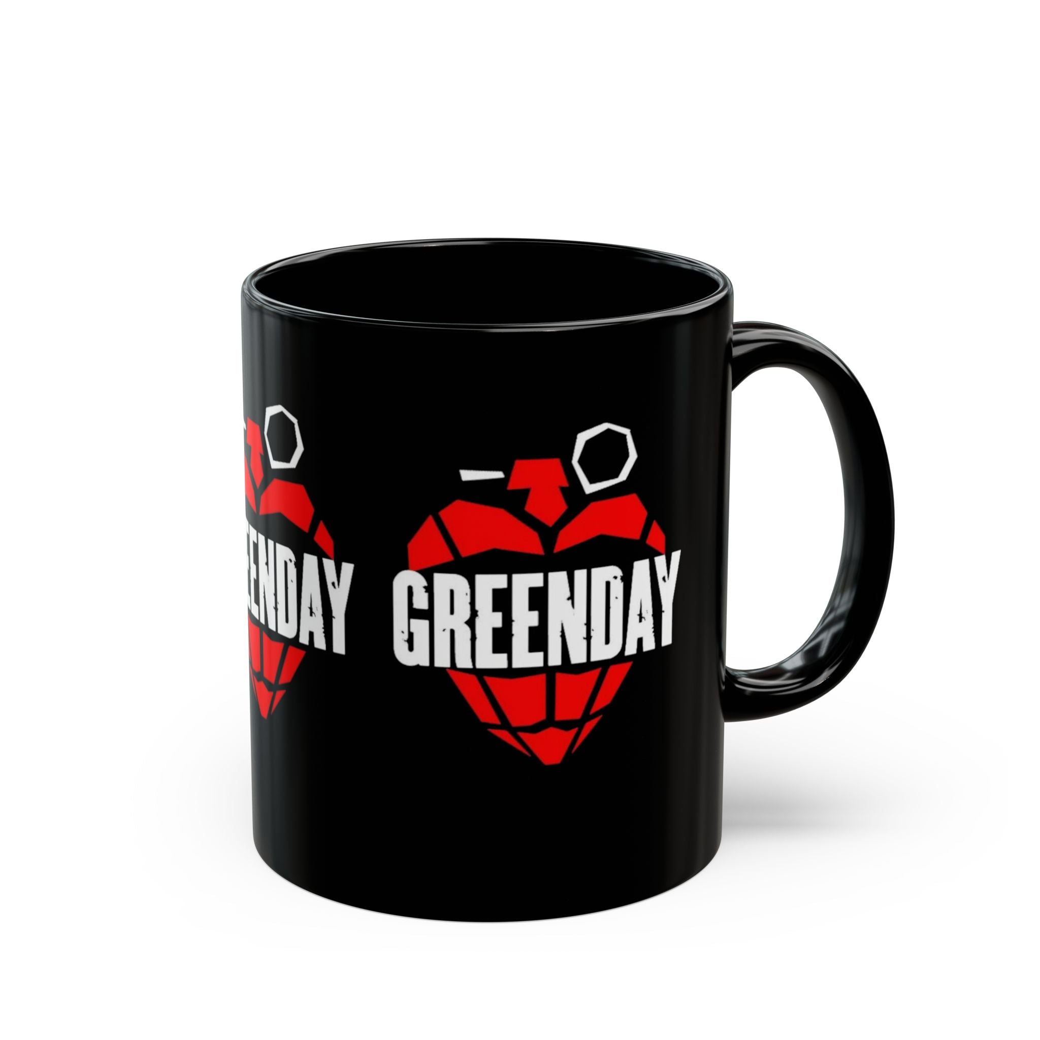 Green Day 11oz Ceramic Coffee Black Mug | Punk Rock Coffee Cup