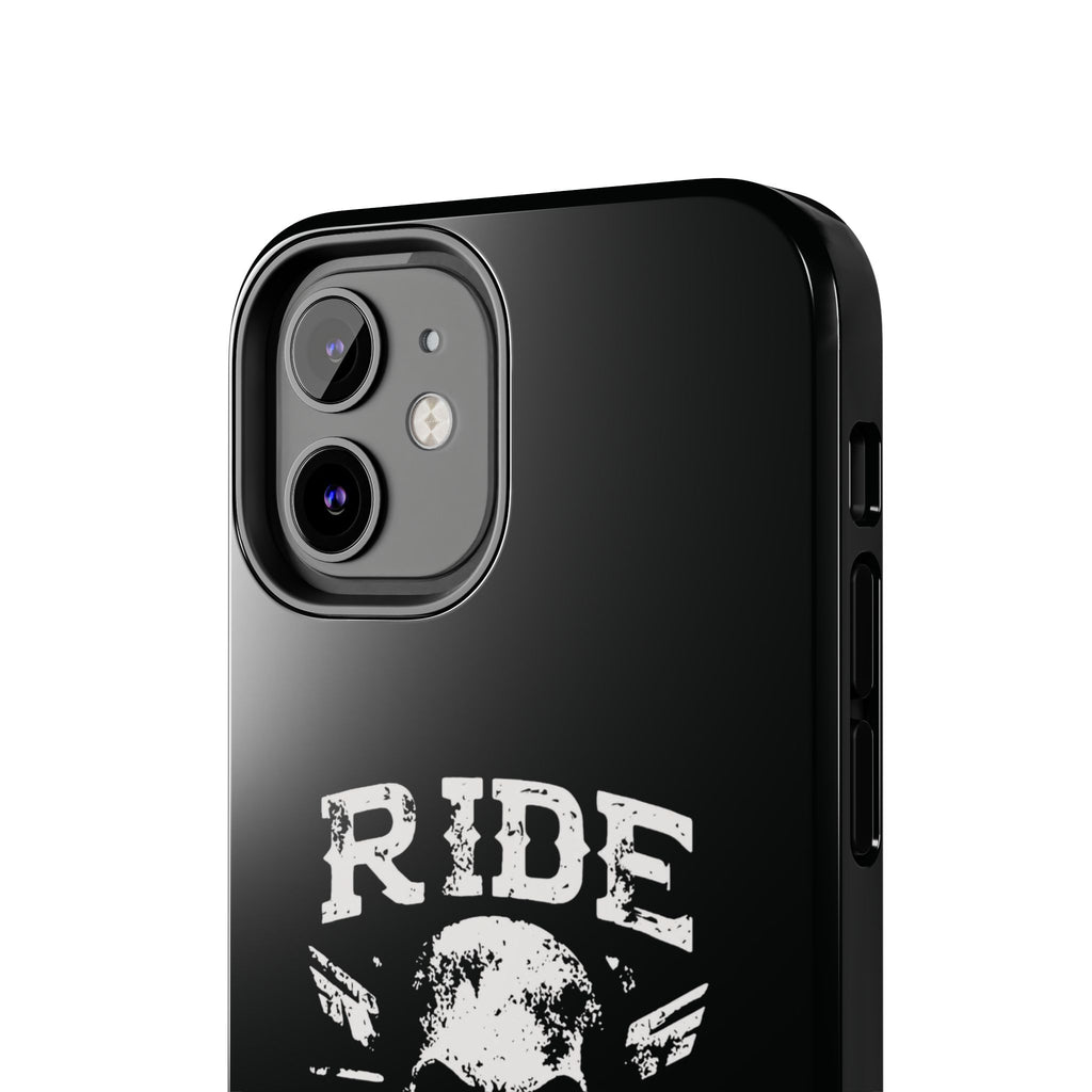 Ride or Die Skull Tough Phone Case | Biker Skull Graphic Phone Case