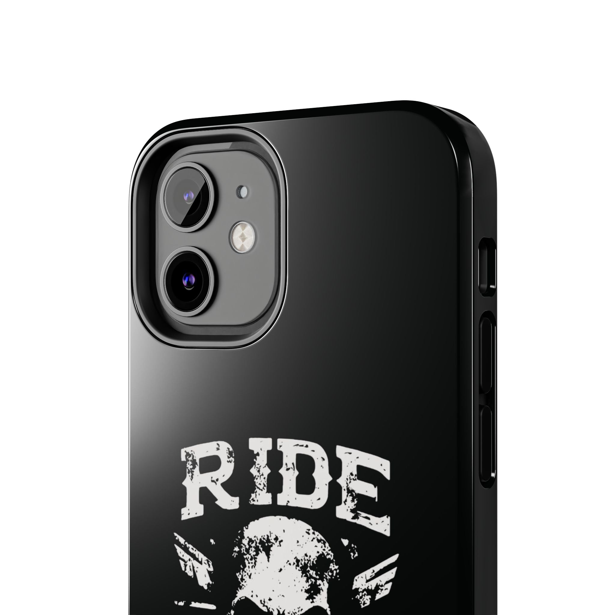 Ride or Die Skull Tough Phone Case | Biker Skull Graphic Phone Case