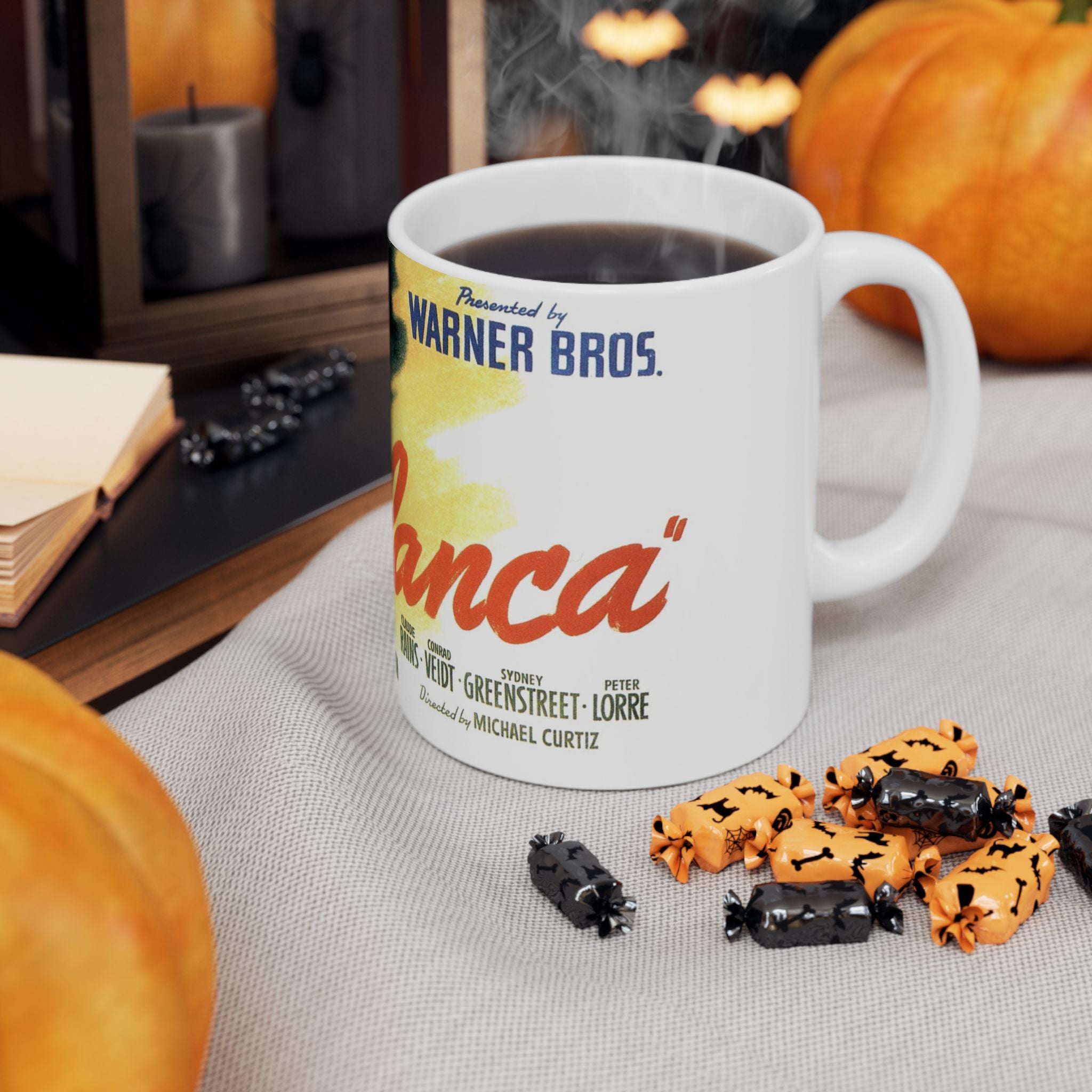 Casablanca Movie 11 oz Coffee Mug | Humphrey Bogart Ingrid Bergman Inspired Retro Hollywood