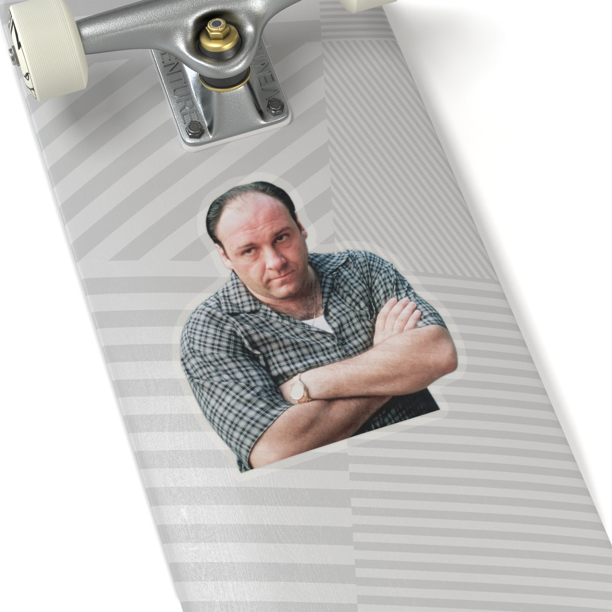 Tony Soprano Inspired Custom Sticker | Classic Side-Eye Mafia Boss Look (4 Sizes)