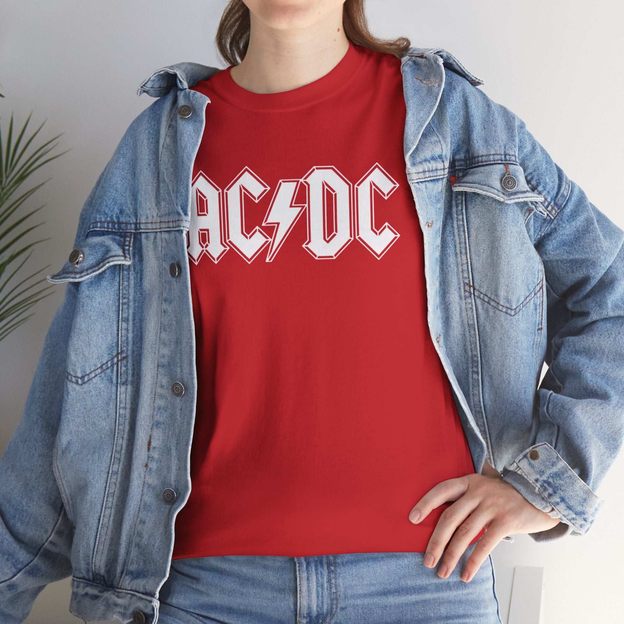 Unisex AC/DC Hard Rock band inspired with a custom batch T-Shirt (4 Colors)
