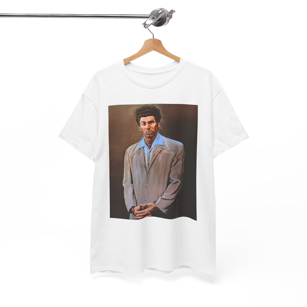 Seinfeld Cosmo Kramer the beloved character T-Shirt with his pained protrait artwork (2 Colors)
