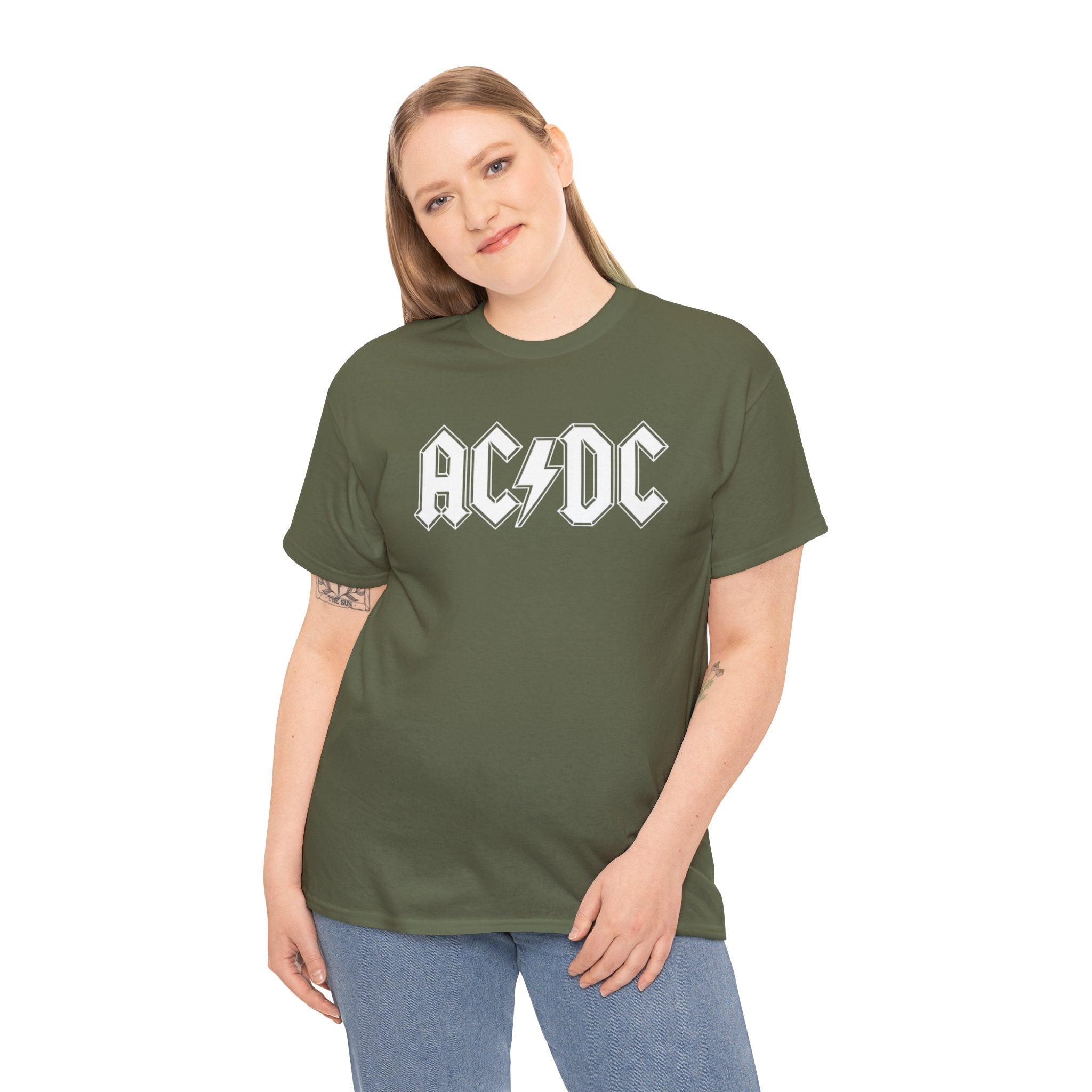 Unisex AC/DC Hard Rock band inspired with a custom batch T-Shirt (4 Colors)