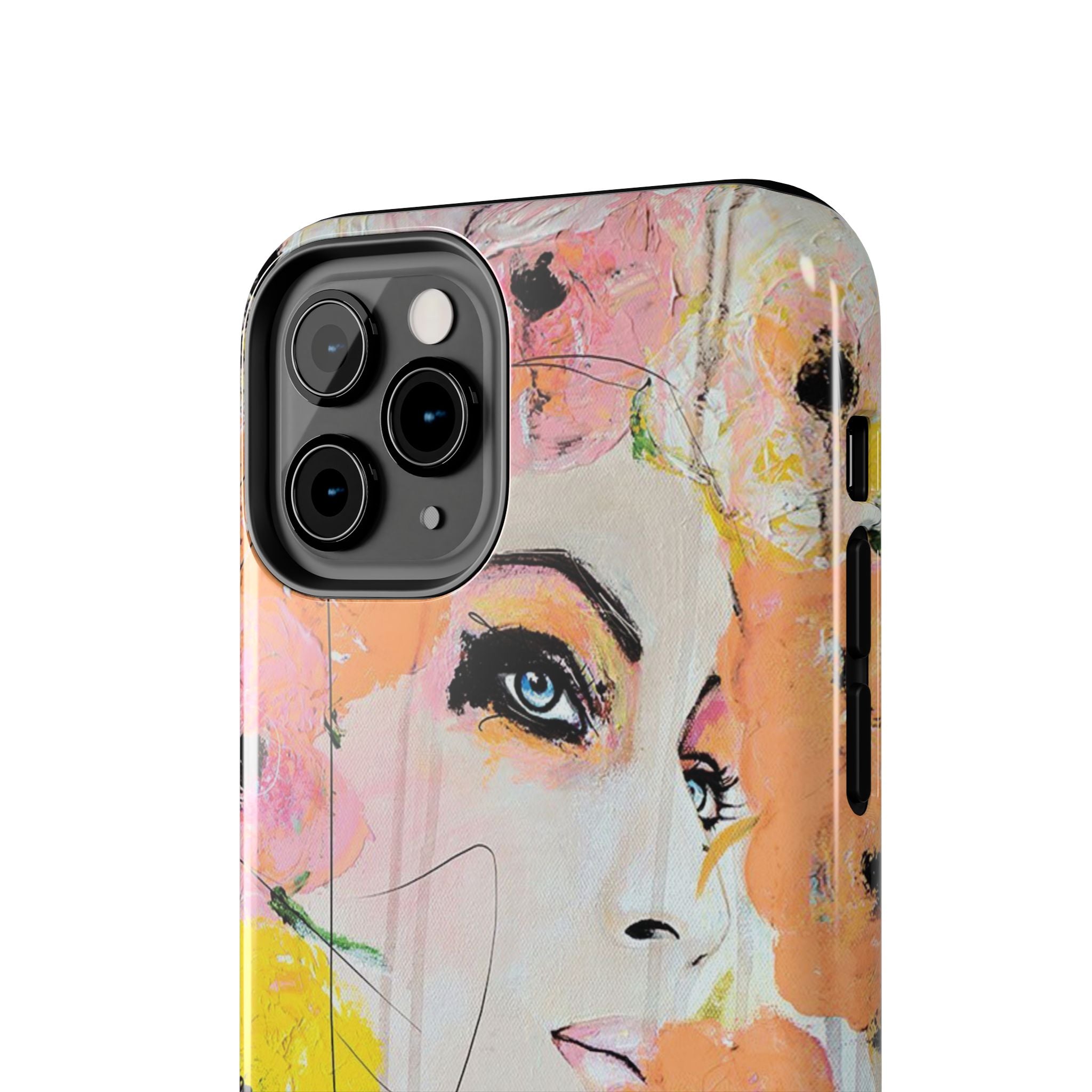 Vogue Inspired Floral Portrait Tough Phone Case | Feminine Fashion Art Phone Case
