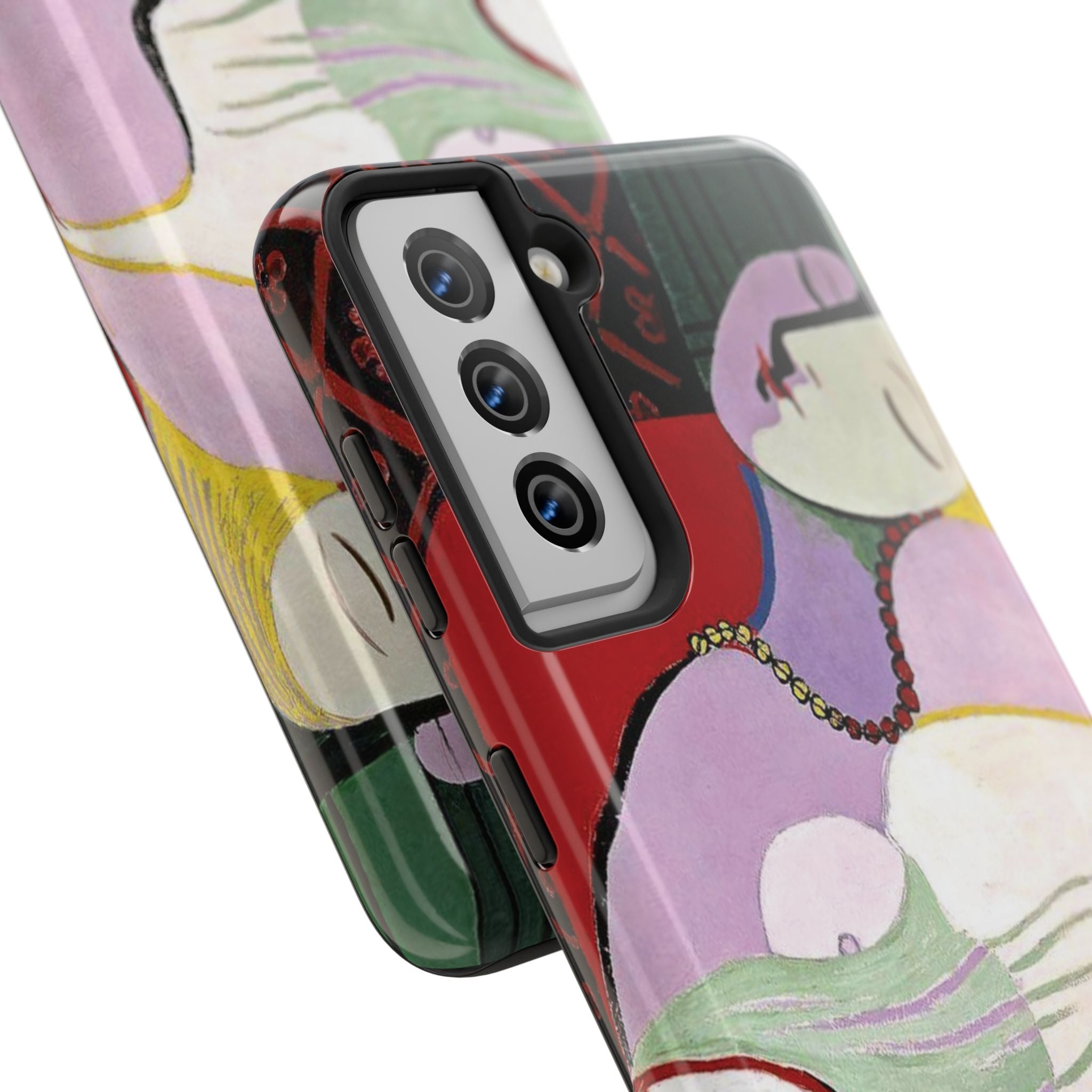 Picasso-Inspired Abstract Woman Tough Phone Case | Cubist Sleeping Woman Art Phone Case