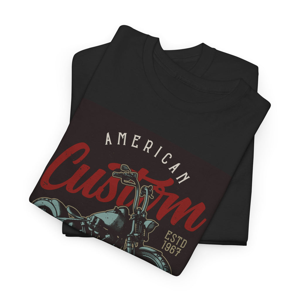 Unisex American Custom Motorcycle Graphic T-Shirt