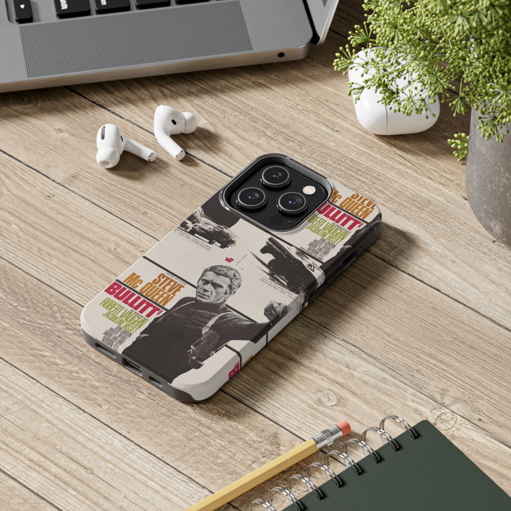 Steve McQueen Bullitt Movie Tough Phone Case | Classic Car Chase Film Phone Case