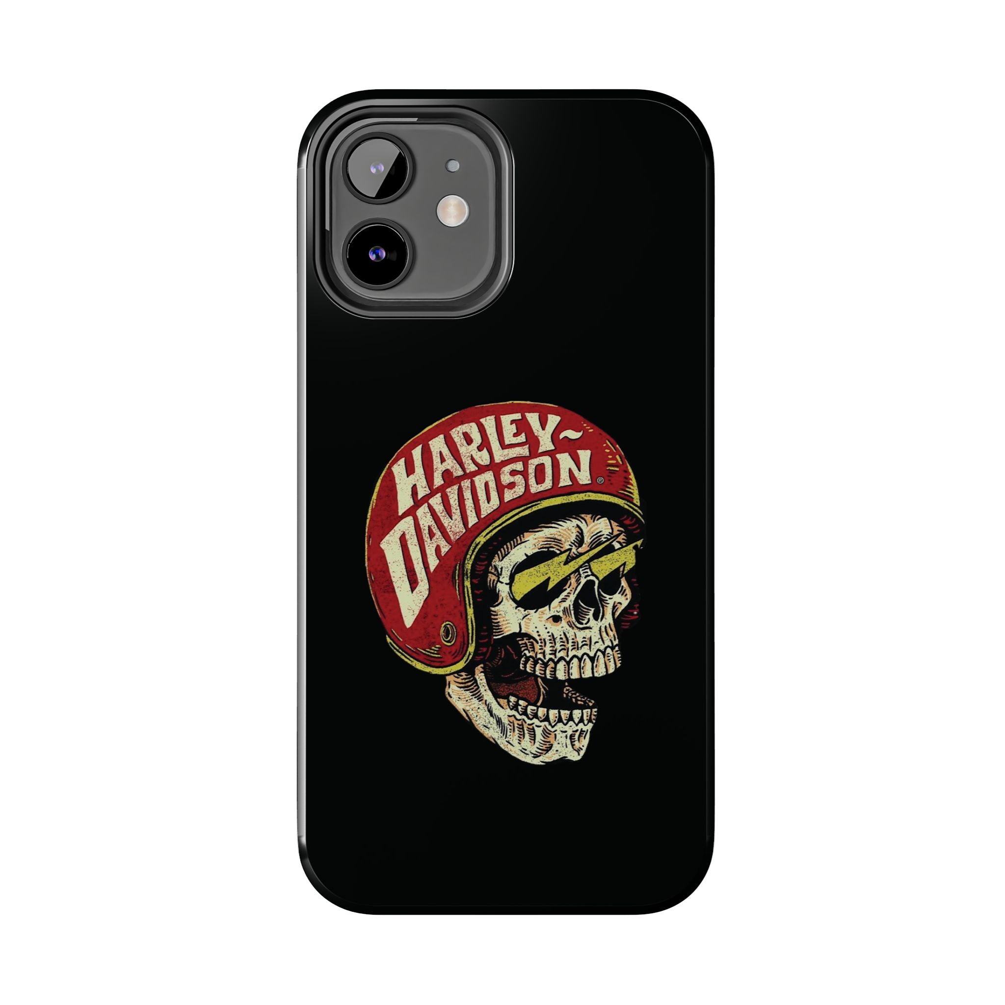 Skull Helmet Tough Phone Case | Vintage Motorcycle Biker Phone Case