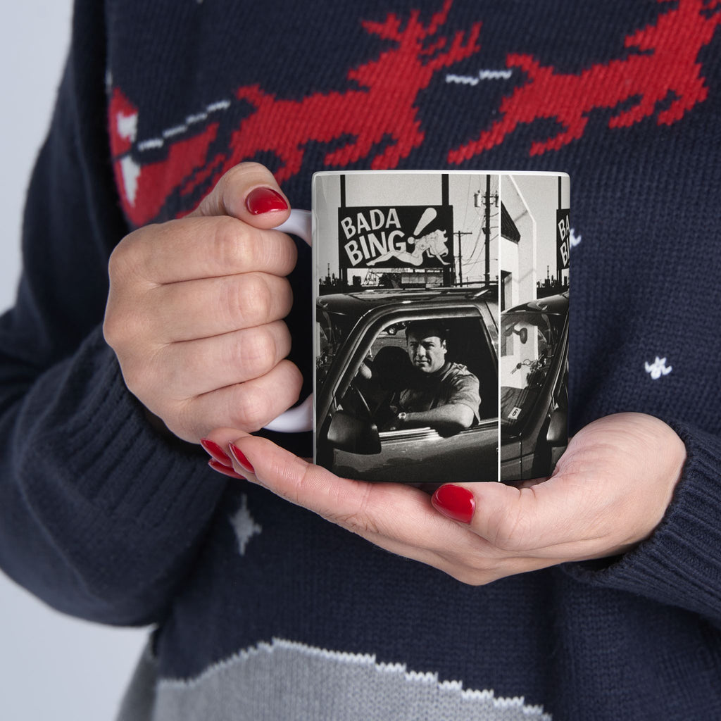 Tony Soprano Bada Bing Mug 11oz Ceramic Coffee Mug | The Sopranos Inspired Coffee Cup Gift for Crime Drama Fans