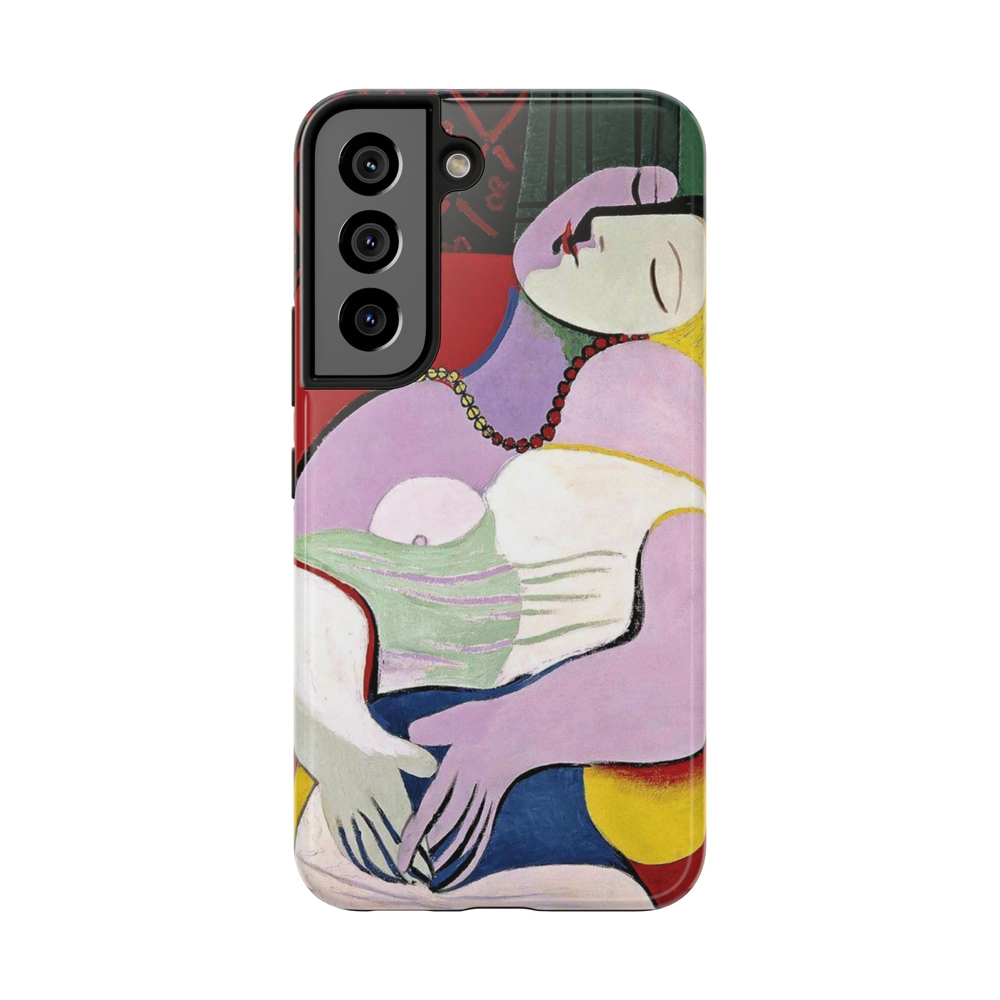 Picasso-Inspired Abstract Woman Tough Phone Case | Cubist Sleeping Woman Art Phone Case