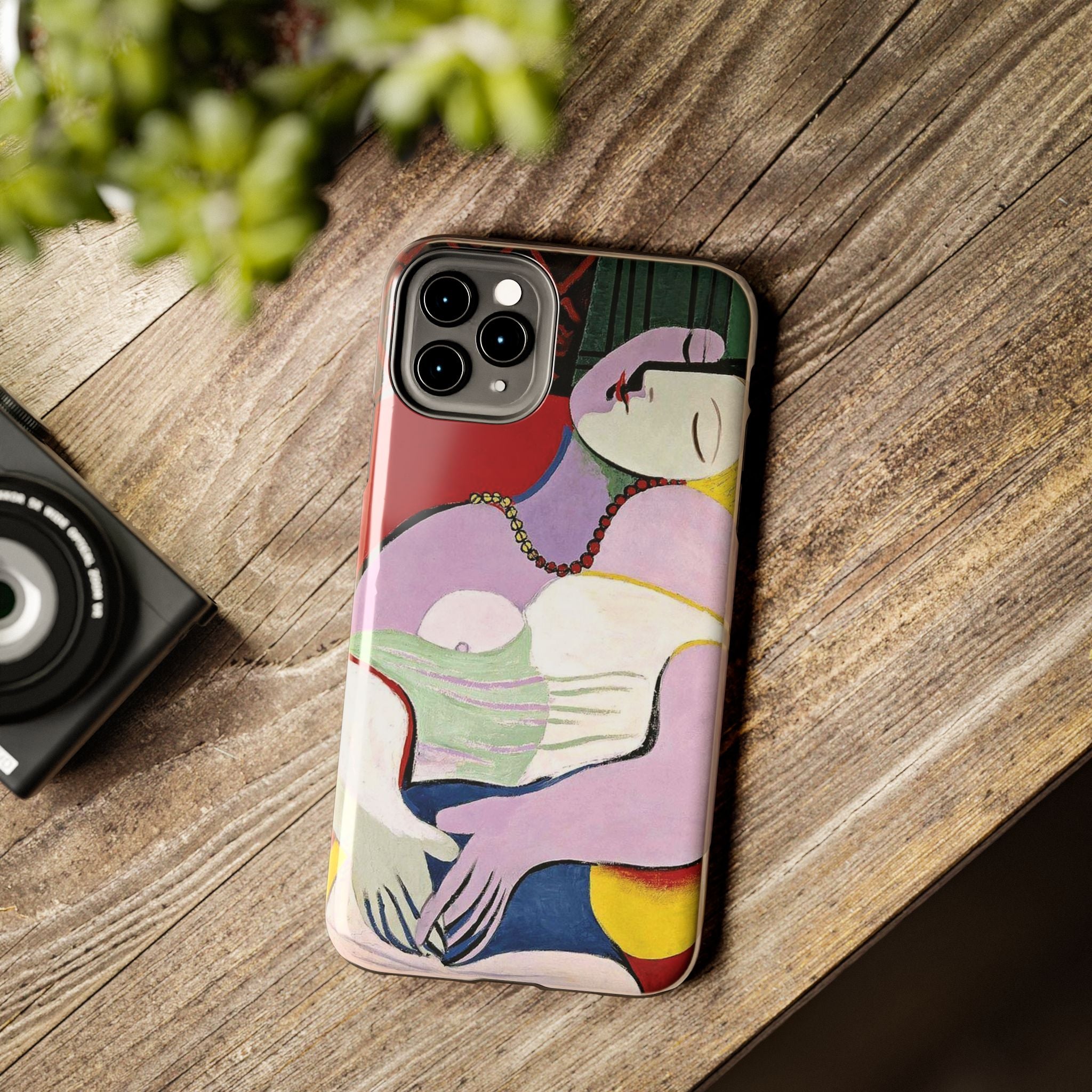 Picasso-Inspired Abstract Woman Tough Phone Case | Cubist Sleeping Woman Art Phone Case