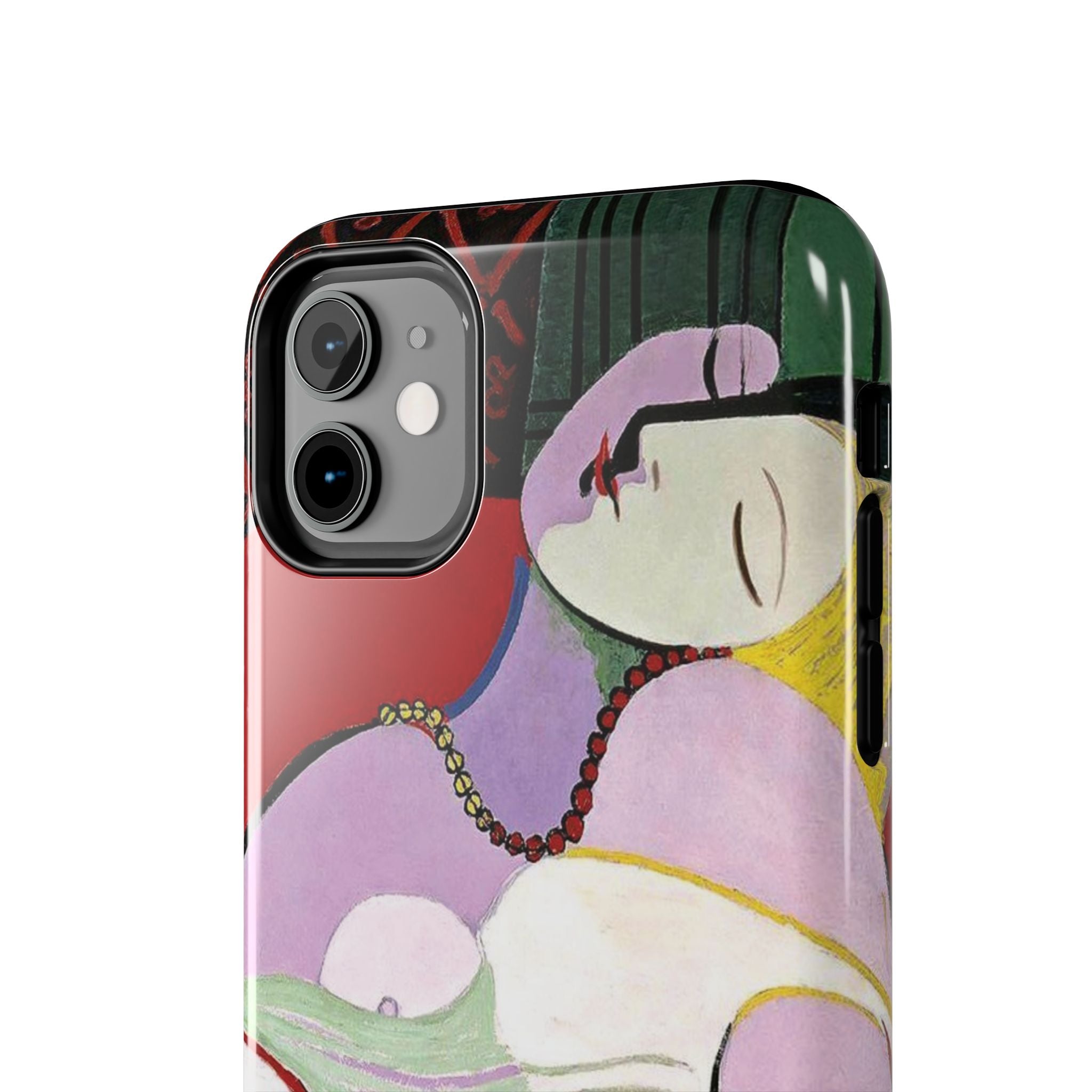 Picasso-Inspired Abstract Woman Tough Phone Case | Cubist Sleeping Woman Art Phone Case