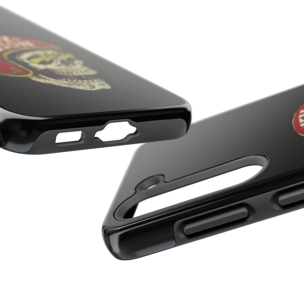 Skull Helmet Tough Phone Case | Vintage Motorcycle Biker Phone Case