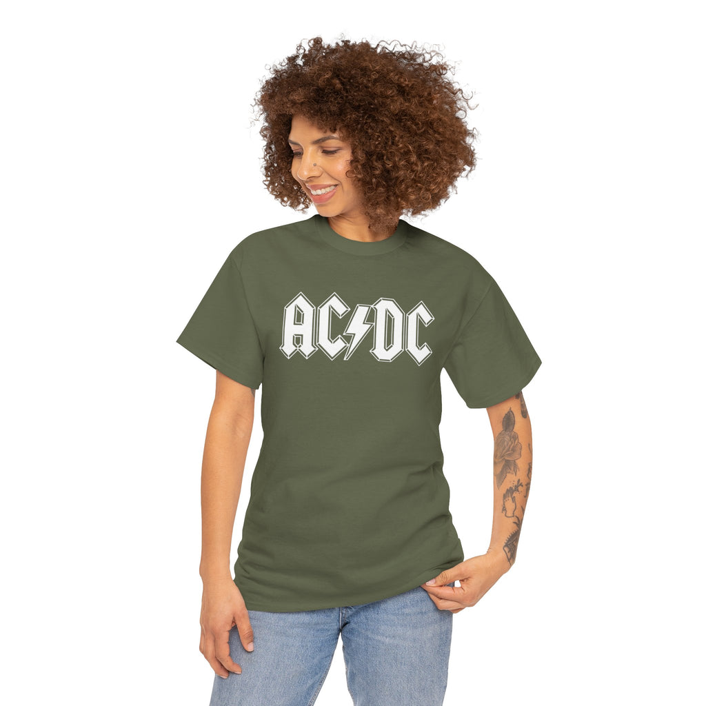 Unisex AC/DC Hard Rock band inspired with a custom batch T-Shirt (4 Colors)