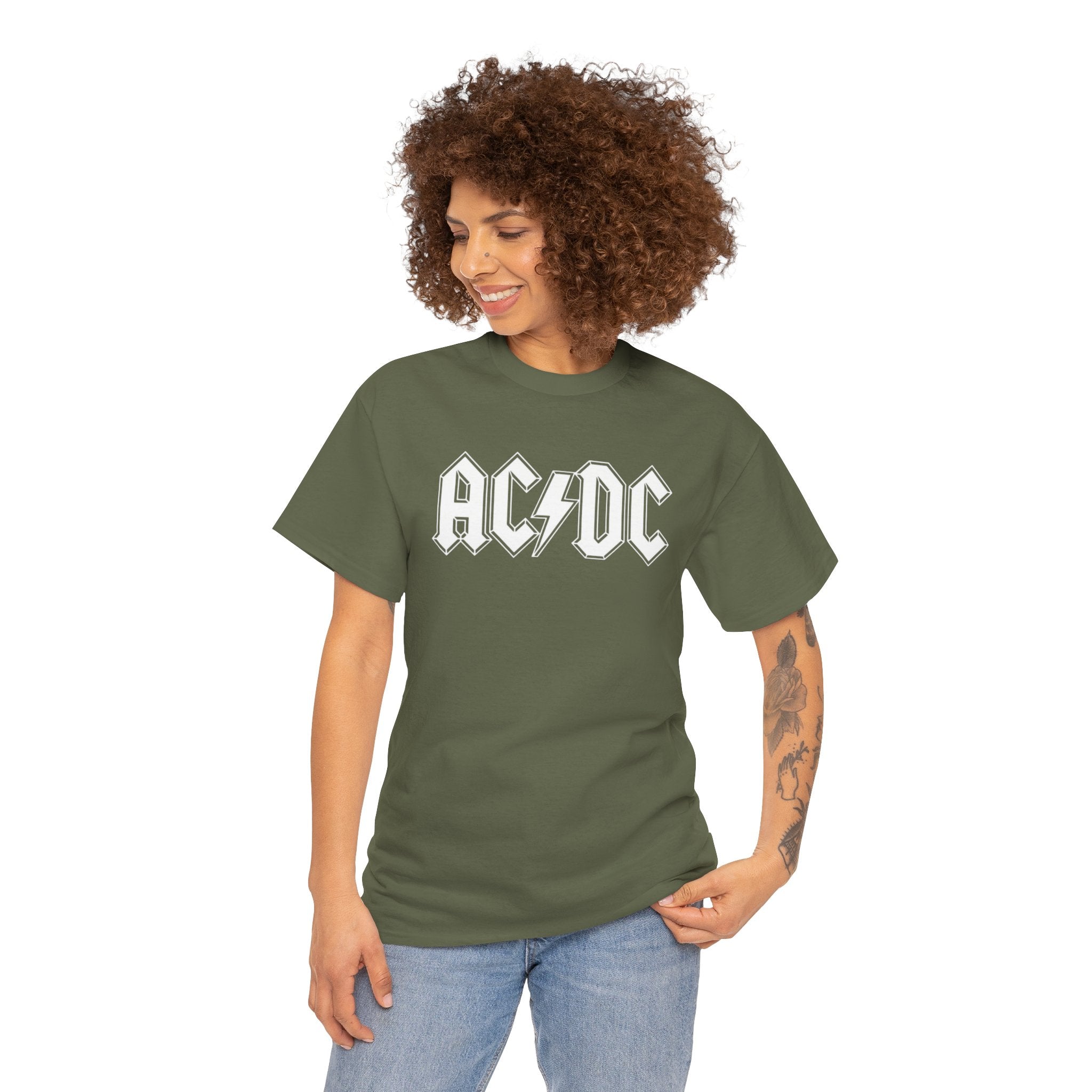 Unisex AC/DC Hard Rock band inspired with a custom batch T-Shirt (4 Colors)