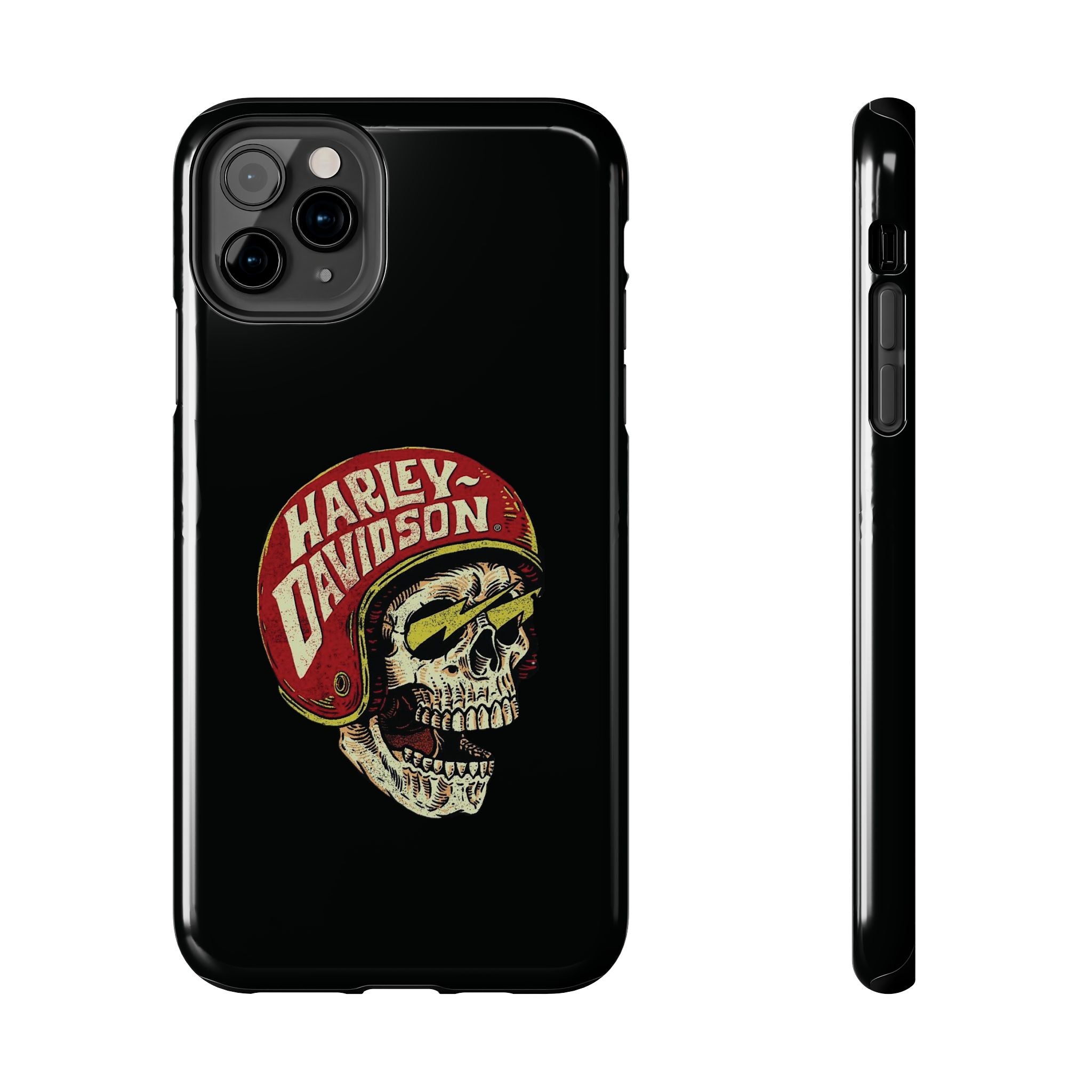Skull Helmet Tough Phone Case | Vintage Motorcycle Biker Phone Case